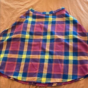 Colorful Plaid Women's Skirt
